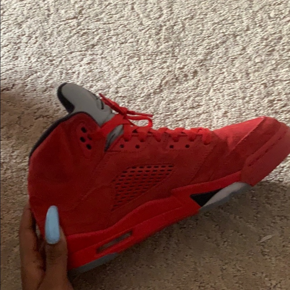 Red Jordan 5’s